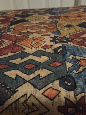 Super Rare Vintage Tribal Sew Craft Quilt Blended Fabric 3.2yds